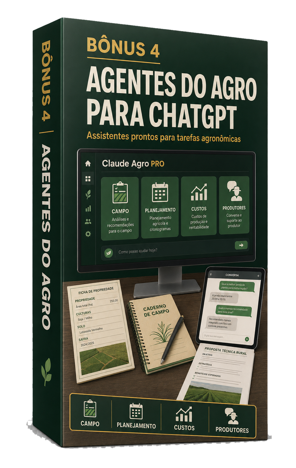 Agentes do Agro para ChatGPT e Gemini